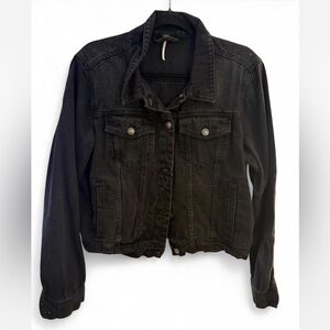 Free People Dark Denim Jacket